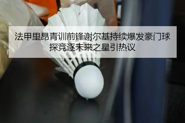 法甲里昂青训前锋谢尔基持续爆发豪门球探竞逐未来之星引热议